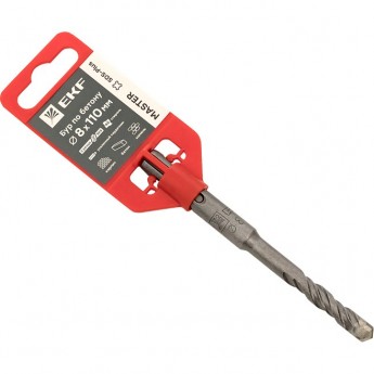 Бур по бетону EKF MASTER SDS-plus 8х110 мм (2 резца) (4S спираль)