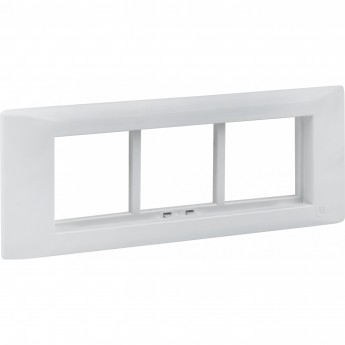 Рамка+суппорт EKF C-LINE 6 модулей (3 поста) для парапетного кабельного канала