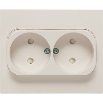 Розетка 2-мест. EKF PROXIMA СТОКГОЛЬМ без заземления 10А белая с защ. штор.