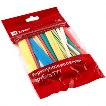 Термоусаживаемая трубка EKF PROXIMA ТУТ нг 6/3 набор:7 цветов по 3шт. 100мм. Термоусаживаемая трубка EKF PROXIMA ТУТ нг 6/3 набор:7 цветов по 3шт. 100мм.